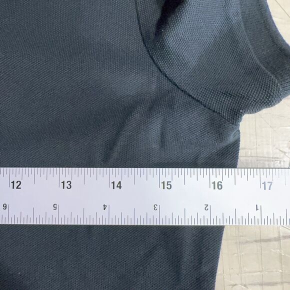 Polo Ralph Lauren Women’s Slim Fit M Stretchy Mesh Polo Shirt Black Red Pony NWT - Picture 5 of 5